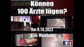 IDA präsentiert: "Können 100 Ärzte lügen?" von Kai Stuht am 8. Oktober 2023 in Weinheim