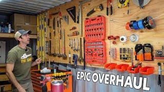 From MESS to MASTERPIECE: Revamping and organizing our shipping container workshop