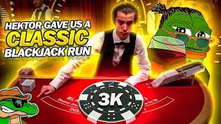 HEKTORS GAVE US A CLASSIC BLACKJACK RUN! - Daily Blackjack #86