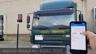 Smart Tachograph (Annex 1C) - DSRC test demonstration using an Android Smartphone