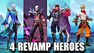 4 UPCOMING REVAMP HEROES IN MOBILE LEGENDS | MLBB REVAMP HERO