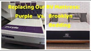 Replacing our RV Mattress: Purple vs. Brooklyn Bedding