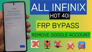 All Infinix Hot 40i (x6528) FRP Bypass || Android 12/13 Google Account Unlock
