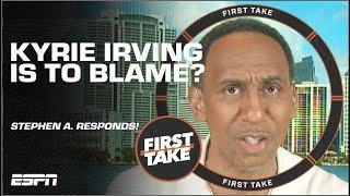Stephen A. thinks Kyrie Irving IS THE REASON the Mavs are down 0-2?! | First Take