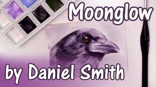 WATERCOLOR: Exploring Daniel Smith Moonglow - Miniature crow painting demo