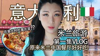 原来米兰的中国餐厅好好吃!! 受不了白人饭了意大利米兰Vlog 最的美冰山景！-马来西亚母女欧洲旅行,一起看世界! 最的美冰山景！