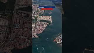 O Gigantesco Porto de Santos. Vídeo completo no canal. #portodesantos #santos #sp #geografia #mapas