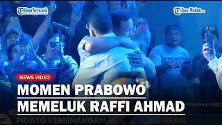 MOMEN Prabowo Memeluk Raffi Ahmad dengan Sangat Erat di Atas Panggung