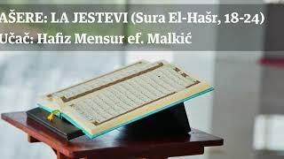 Ašere La jestevi - hafiz Mensur ef. Malkić