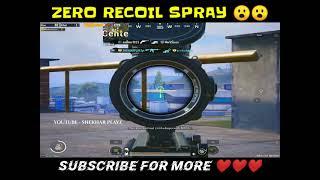 ZERO recoil SPRAY  - SHEKHAR PLAYZ #short #shorts #bgmi