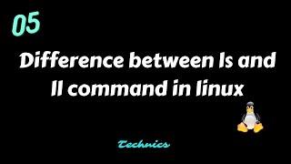 Difference between ls and ll command in Linux OS