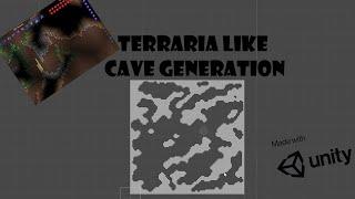 2D Terraria Like Procedural Cave Generation in Unity