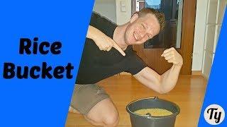 Rice Bucket Challenge! - Grip Strength - FOLLOW ALONG