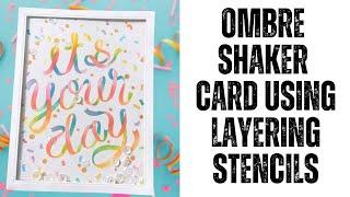 Ombre Ink Blending With Stencils Using Hero Arts Hero Studio