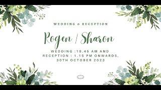 Rogen & Sharon - Wedding and Reception Live