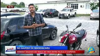 Rota da Notícia - Homem é baleado em troca de tiros entre polícia e suspeitos