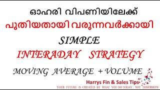 Interaday strategy malayalam, moving average and volume, high success rate,  harrys fin n sales tips