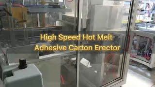 High Speed Hot Melt Adhesive Carton Erector, Glue Sealing Machine (2021)