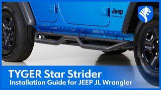 Jeep Wrangler STAIR STEPS Running Boards for Easy Roof Access | Install Guide | TYGER AUTO