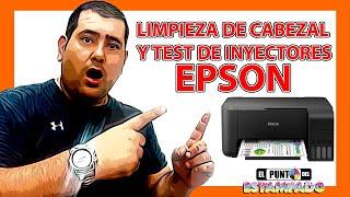 Limpieza de CABEZALES y test de INYECTORES  - EPSON para Principiantes 