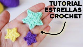 CÓMO TEJER ESTRELLAS A CROCHET: pequeña estrella a crochet paso a paso | Tutorial Ahuyama Crochet