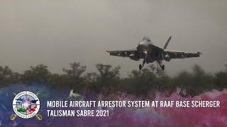 Mobile Aircraft Arrestor System at RAAF Base Scherger - Talisman Sabre 2021