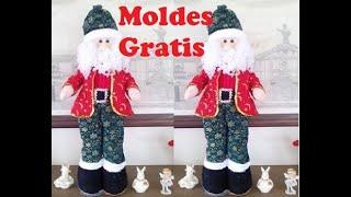 Como Hacer Un Papa Noel Parado / DIY + Moldes Gratis