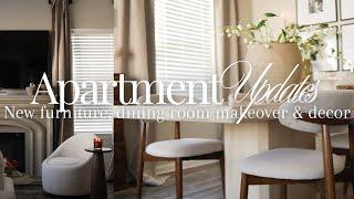 Apartment updates, furniture delivery, finally dining chairs!! Spring refresh & more..