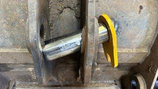 Here we go again! Line boring loader bucket.