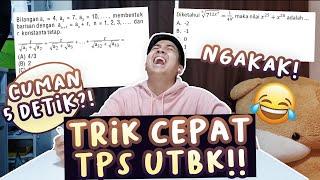 REFRESHING, KERJAIN SOAL2 TPS UTBK DI BAWAH 10 DETIK!