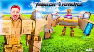 BOX FORT TRANSFORMERS BATTLE ROYALE! Bumble Bee, Optimus Primal Rise Of The Beasts!