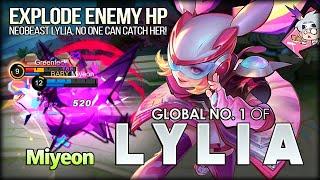 Neobeast Lylia Explode Enemy HP! Miyeon Global No. 1 Lylia - Mobile Legends: Bang Bang