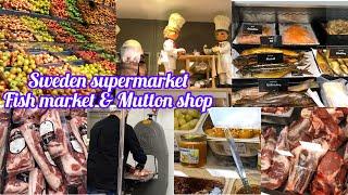 ICA Maxi supermarket #Mutton and Fish Market in Sweden #ஆட்டிறைச்சி மற்றும் மீன் சந்தை #stockholm