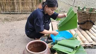 Earning money to raise children alone. Daily life of a 17-year-old single mother in the countryside