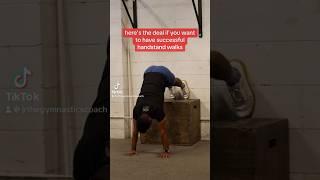 Easy drill to improve your handstand walks. Learn to distribute your weight from left to right side