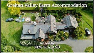 GREHAN VALLEY FARM ACCOMMODATION | Akaroa New Zealand | Drone Flyover