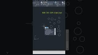 [오토캐드 리습] 3강. 원의 개수 파악하고 목록만들기.