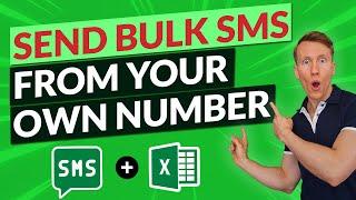 Send BULK SMS From Your OWN Number Using EXCEL [Template]