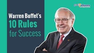 Warren Buffet's 10 Rules for Success  | Goodreturns