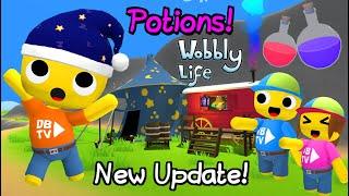 NEW UPDATE! & NEW WIZARD POTIONS IN WOBBLY LIFE! 