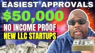 Easiest $50,000 Business Line of Credit Guaranteed Approval For LLC Startups No Income Proof No PG