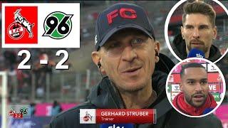 Gerhard Struber Ron Robert Zieler  Maina Interview Nach Dem Spiel Koln 2 vs 2 Hannover 30/11/2024