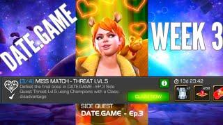 Date Game Side Quest Week 3 Threat Level 5 Boss Squirrel Girl Mcoc Marvel Contest of Champions Boss
