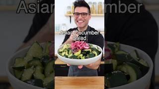 Asian Cucumber Salad with pickled red onions