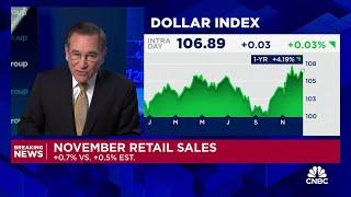 Retail sales rose 0.7% in November, better than expected