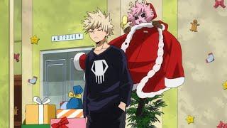 Dressing up bakugo for Christmas party(dub)
