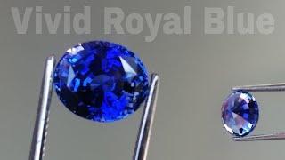 Ceylon Vivid Royal Blue Sapphire - Best Quality Vivid Color Sapphire from Sri Lankan gem deposit