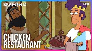 Tyrannis Creates the World’s First Restaurant | Krapopolis