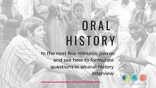 How to formulate questions in an oral history interview? | Citaliarestauro.com