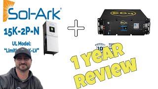 Sol-Ark 15k Review after 12 months with EG4 lithium batteries